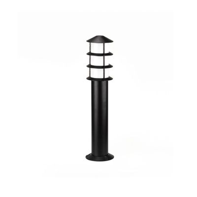 Poste Balizador Germany Oriental 55cm E27 Bivolt Preto Fosco
