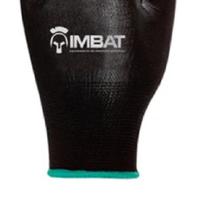 Luva De Poliéster C/ Pu Preto - Imbat P
