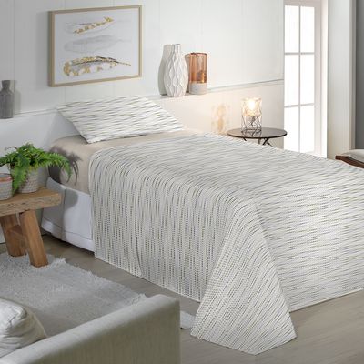 Jogo de Cama Solteiro 150 Fios Fiori - Murilo (7808)