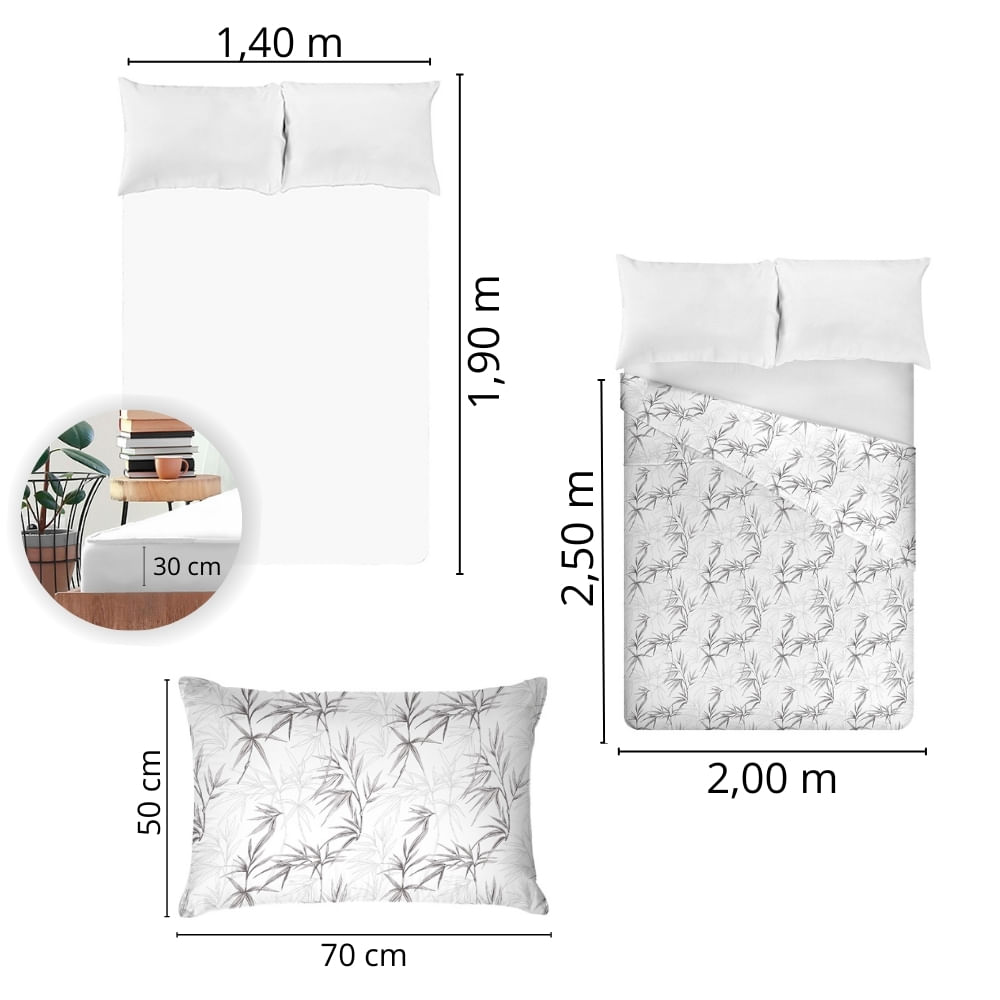 Jogo de Cama Casal 150 Fios Fiori - Yan (7619)