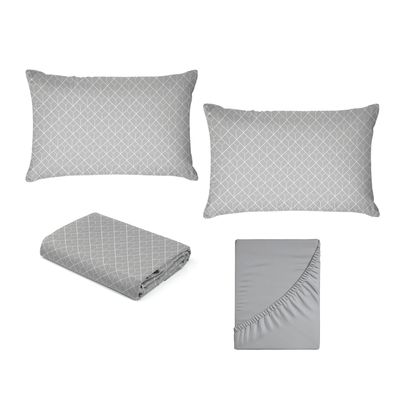 Jogo de Cama King Size 150 Fios Fiori - Nicolas (7679-1)