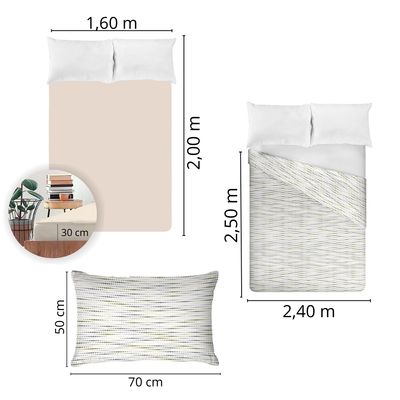 Jogo de Cama Queen Size 150 Fios Fiori -  Murilo (7808)
