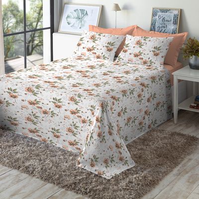 Jogo de Cama King Size 150 Fios Fiori - Júlia (7812)