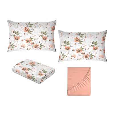 Jogo de Cama Queen Size 150 Fios Fiori - Júlia (7812)