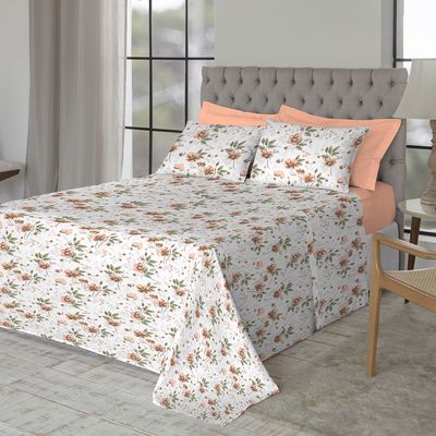 Jogo de Cama King Size 150 Fios Fiori - Júlia (7812)