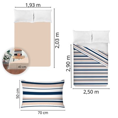 Jogo de Cama King Size 150 Fios Fiori - Cauã (7810)