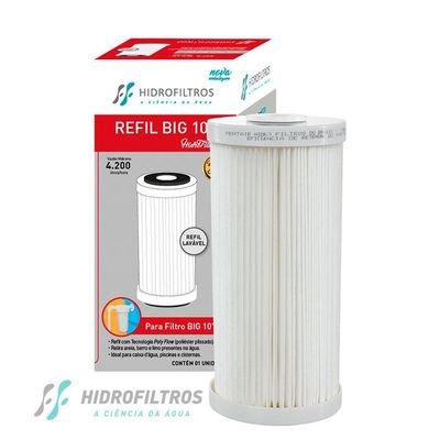 Kit 02 Un Refil Hidrofiltros P/ Filtro Big 10 Original