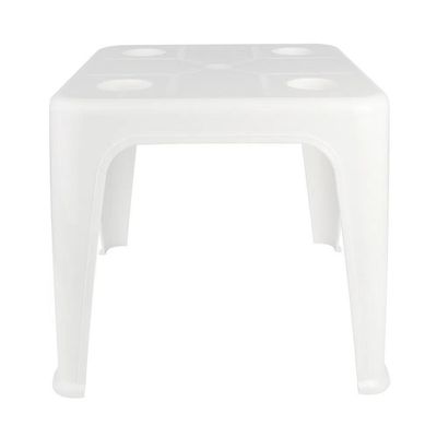 Mesa Plastica De Apoio Com Porta Copos Branca - Mor