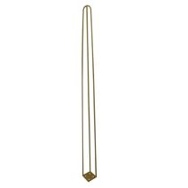 Kit 6 Pés De Metal 90 Cm Hairpin Legs Aparador E Mesa De Canto Dourado G41