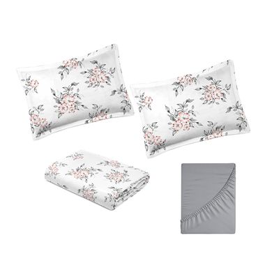 Jogo de Cama Casal 200 fios Nova América -  Jade (7580)