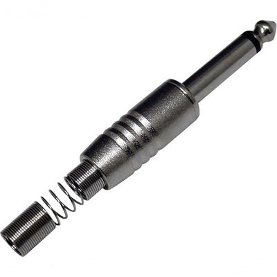 Plug P10 Mono Ninja Com Mola Em Latão Niquelado