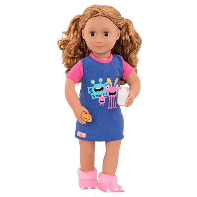 Camisão De Pijama Com Pantufas - Our Generation