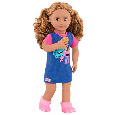 Camisão De Pijama Com Pantufas - Our Generation