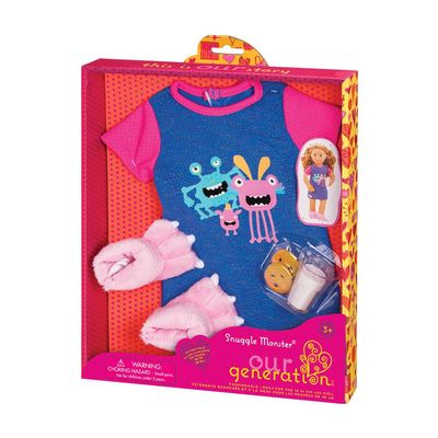 Camisão De Pijama Com Pantufas - Our Generation