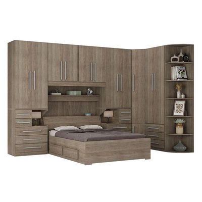Dormitório De Casal Sem Cama 1344s Castanho