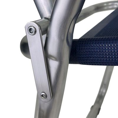 Cadeira Praia Max Alumínio Oversize Reforçada Até 140kg Zaka Cor:azul Azul