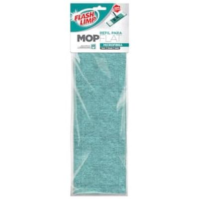 Refil para Mop FlashLimp Flat Microfibra - Verde