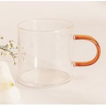 Dupla de Caneca Vidro Boro Alça Ambar 100 ml - Mimo Style