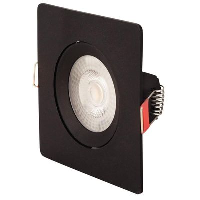Spot LED Tramontina Quadrado 5 W 6500 K Preto com Luz Branca