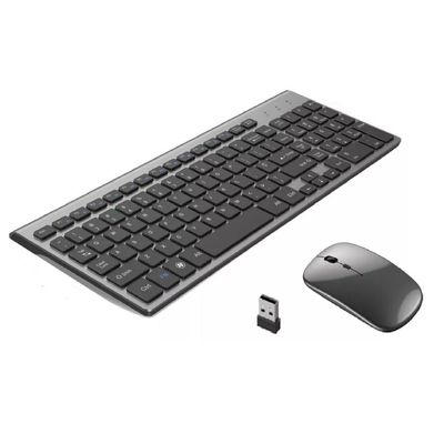 Kit Teclado e Mouse Wifi 2.4Ghz Slim Com Bateria Interna TE117