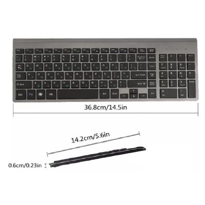 Kit Teclado e Mouse Wifi 2.4Ghz Slim Com Bateria Interna TE117