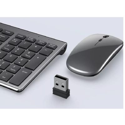 Kit Teclado e Mouse Wifi 2.4Ghz Slim Com Bateria Interna TE117
