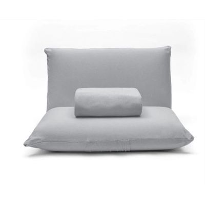 Jogo de Cama Buettner Casal Malha Basic Liso 3 Prata