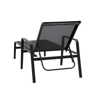 Kit De Piscina Cadeiras, Mesas, Ombrelone, Espreguiçadeiras Preto