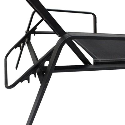Kit De Piscina Cadeiras, Mesas, Ombrelone, Espreguiçadeiras Preto