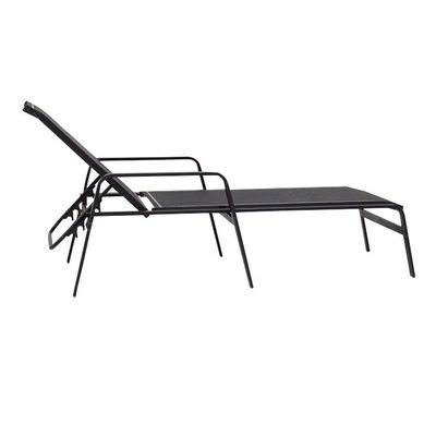 Kit 2 Espreguiçadeiras Lótus Premium Preto