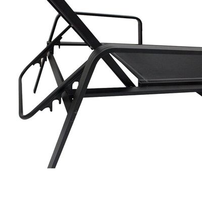 Kit 2 Espreguiçadeiras Lótus Premium Preto