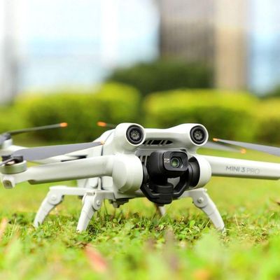 Trem de Pouso Dobrável para Drone DJI Mini 3 Pro - Cinza
