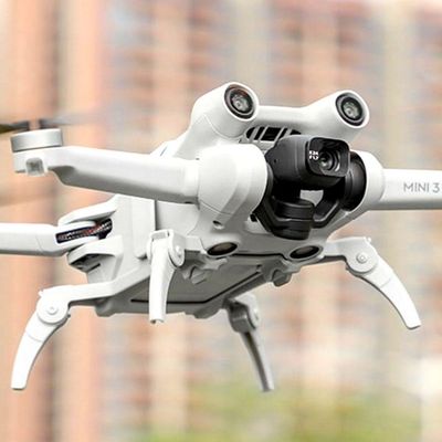 Trem de Pouso Dobrável para Drone DJI Mini 3 Pro - Cinza