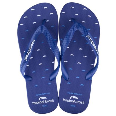 Chinelo Masculino Azul 39/40 Tropical TB3139