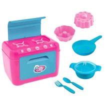 Kit Mini Brinquedo Cozinha Fogão E Geladeira