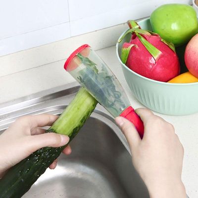 Descascador De Alimentos Frutas E Legumes Com Compartimento
