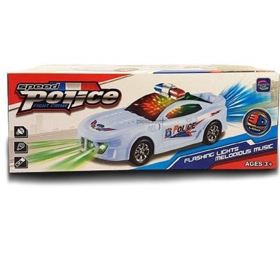 Super Carrinho Polícia Com Sirene, Luzes Colorida E Som