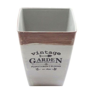 Mini Vaso De Planta Cachepot Estampado Decorado 16cm