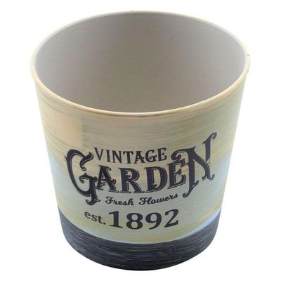 Kit 2 Mini Vasos De Planta Cachepot Estampados Decorados 12,5cm