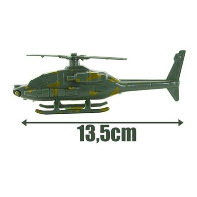 Carreta A Fricção Militar Camuflado Verde Helicóptero