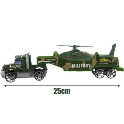 Carreta A Fricção Militar Camuflado Verde Helicóptero