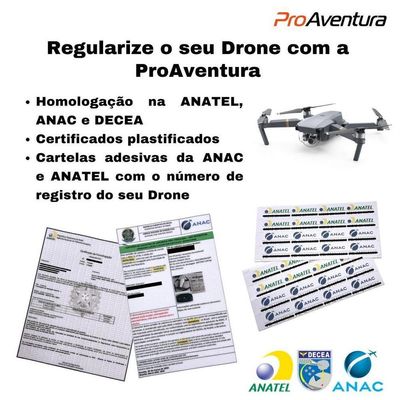 Homologação Para Drone Anatel / Anac / Decea