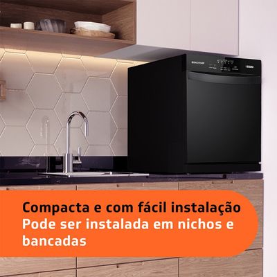 Lava Louças Brastemp 8 Serviços Econômica BLF08AE Preto / 220V