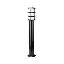 Poste Balizador Germany Oriental 75cm E27 Bivolt Preto Fosco