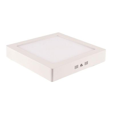 Painel De Led Blumenau Quadrado De Sobrepor 12w Bivolt 3000k Luz Amarela