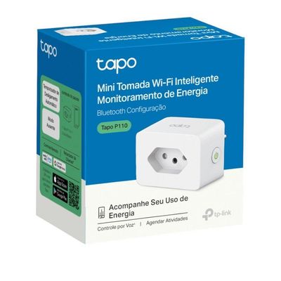 Tomada Inteligente TP-LINK Tapo P110 WI-FI 10A Bivolt - TPN0363