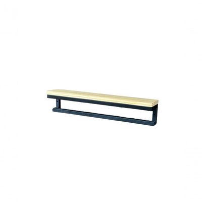 Suporte Toalheiro P/ Toalha De Banho Prateleira Parede 60cm 10x12x60cm Preto