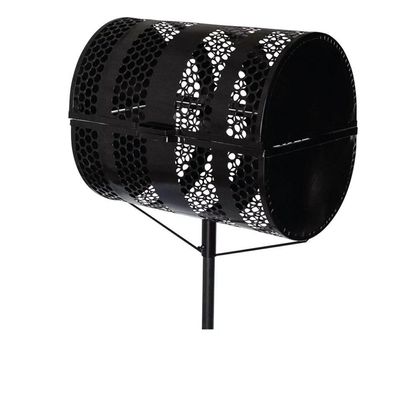 Lixeira De Rua Com Tampa Para Calçada Passeio 50cm Abaulada 50x50x60cm