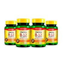 Kit 04 Vitamina B12 100% Idr Maxinutri 60 Cápsulas