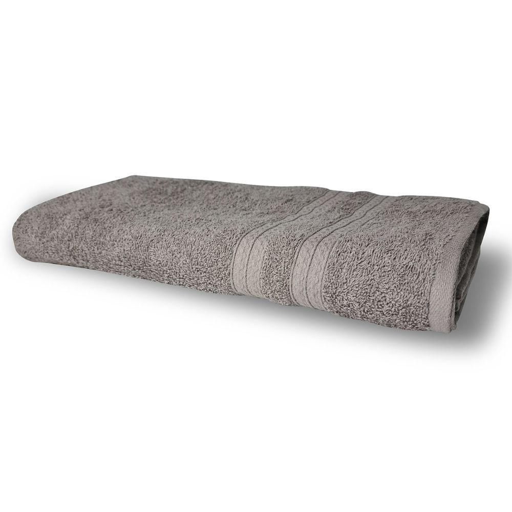 Kit 2 Toalhas Itália Soft 1 Banho 1 Rosto Grossa 100% Algodão 430g/m² Cinza